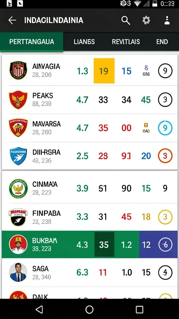 asia200 - Tampilan menu utama yang menarik dan ramah pengguna.