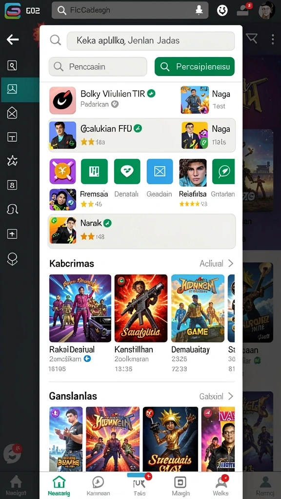 avatar808 - Tampilan awal karakter dengan pilihan kustomisasi.