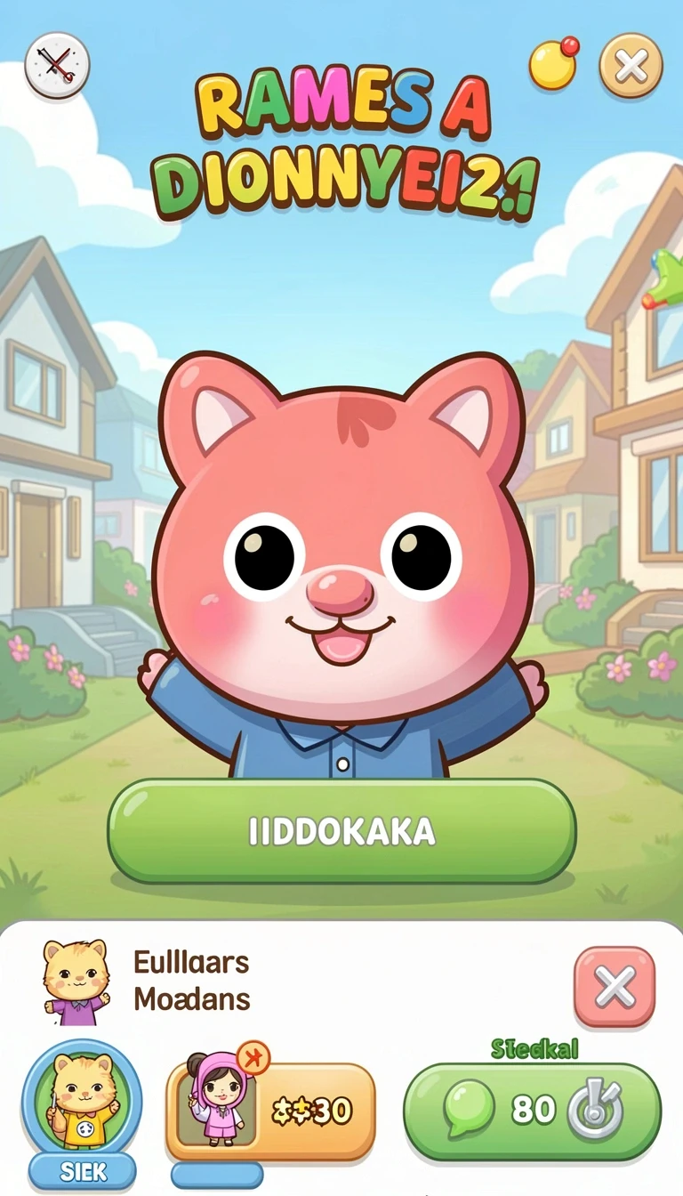 juarago - Screenshot karakter unik dalam permainan.