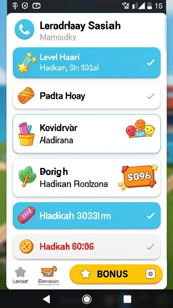 ocatoto - Screenshot menunjukkan tampilan level baru yang menantang.