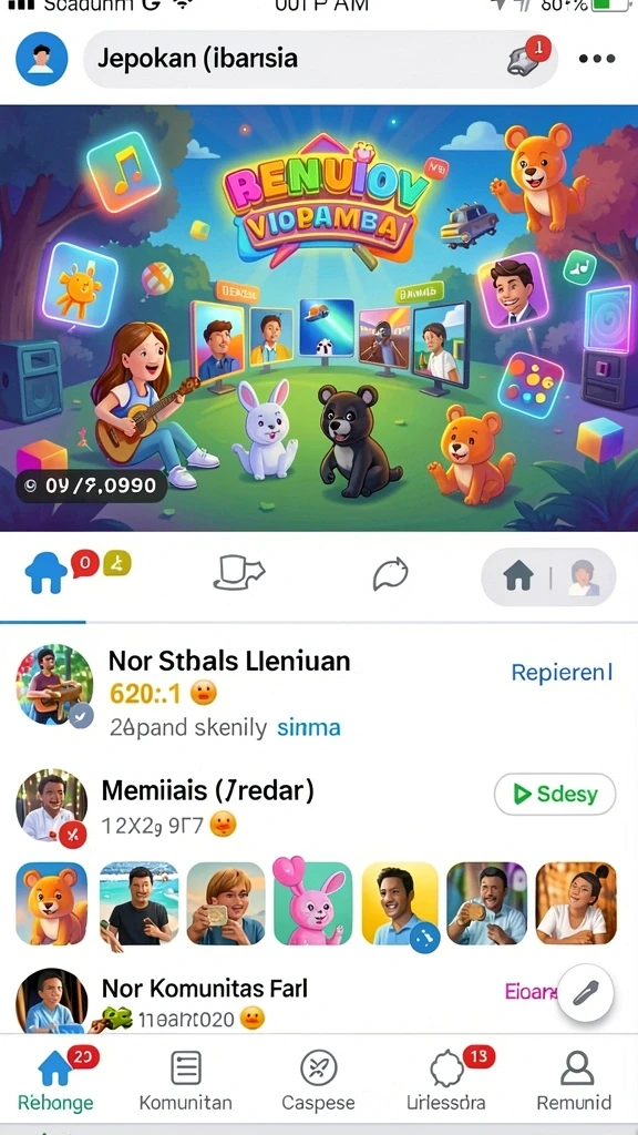 pakde4d - Tangkapan layar interaksi pemain dalam sebuah tim.